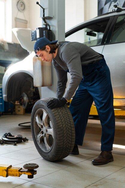 VERTICAL CAR TIRE REPAIR IMAGE 4